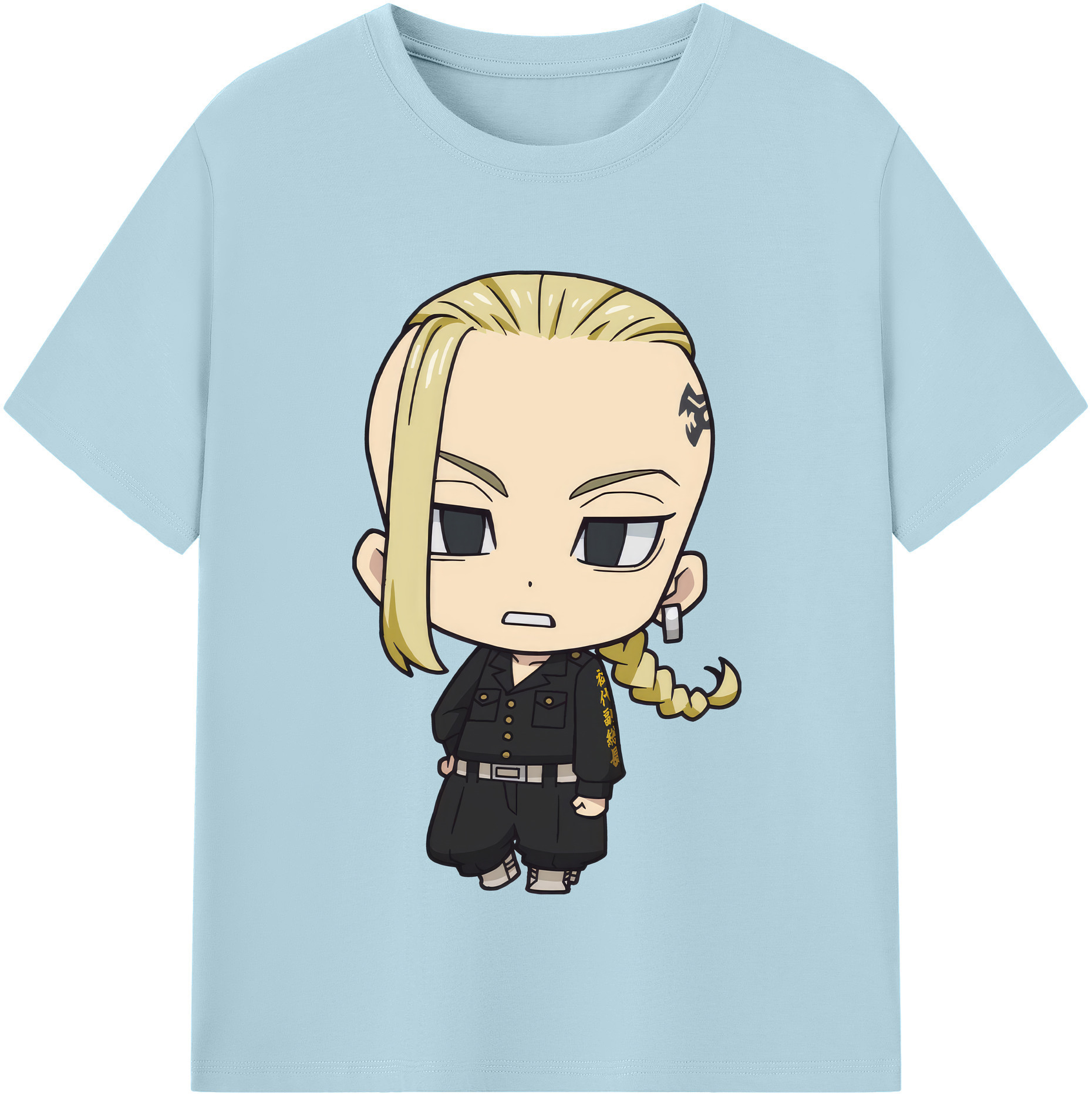 （画像用） 東京リベンジャーズ Tokyo Revengers 綿100％半袖Tシャツ（フロントプリント）